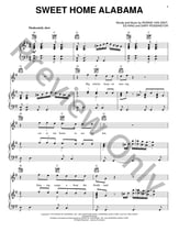 Sweet Home Alabama piano sheet music cover